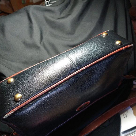 Vintage Oggi Domini Black/Brown Leather Bag - Picture 6 of 6